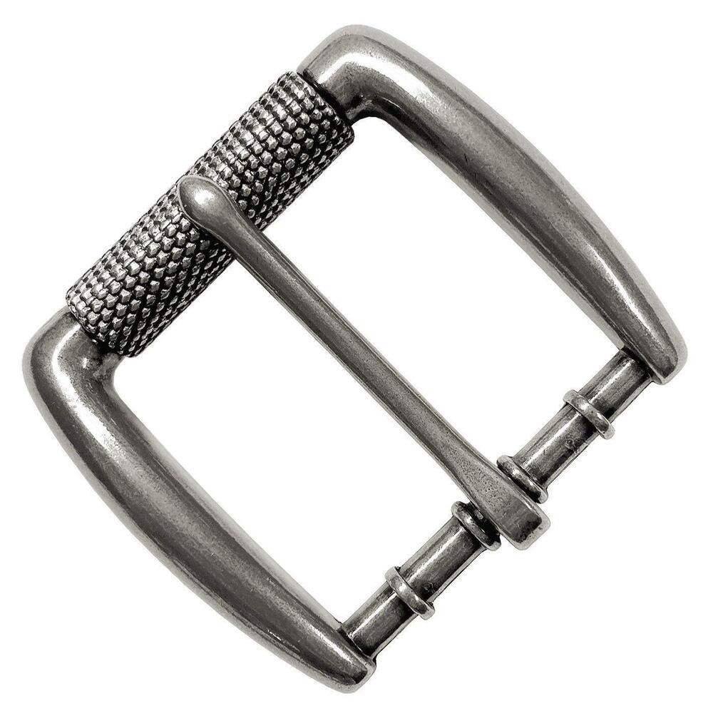1091 Antiqued Nickel Finish Single Prong Replacement Roller Belt Buckle